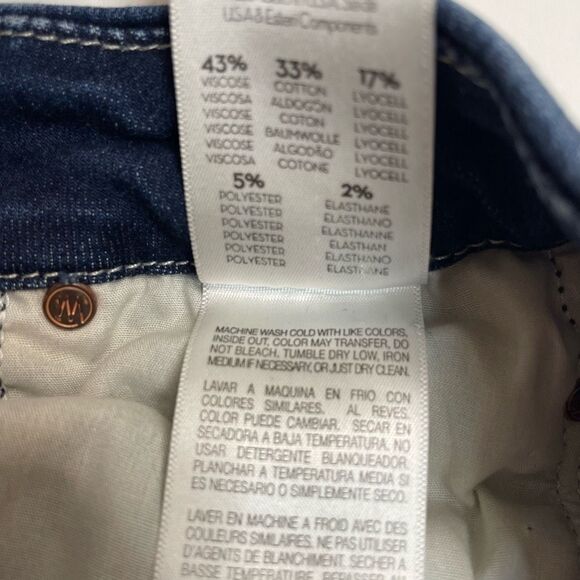 Mother Looker High-Rise Ankle Fray Skinny Jeans in Tongue And Chic Size 26 - Picture 12 of 13